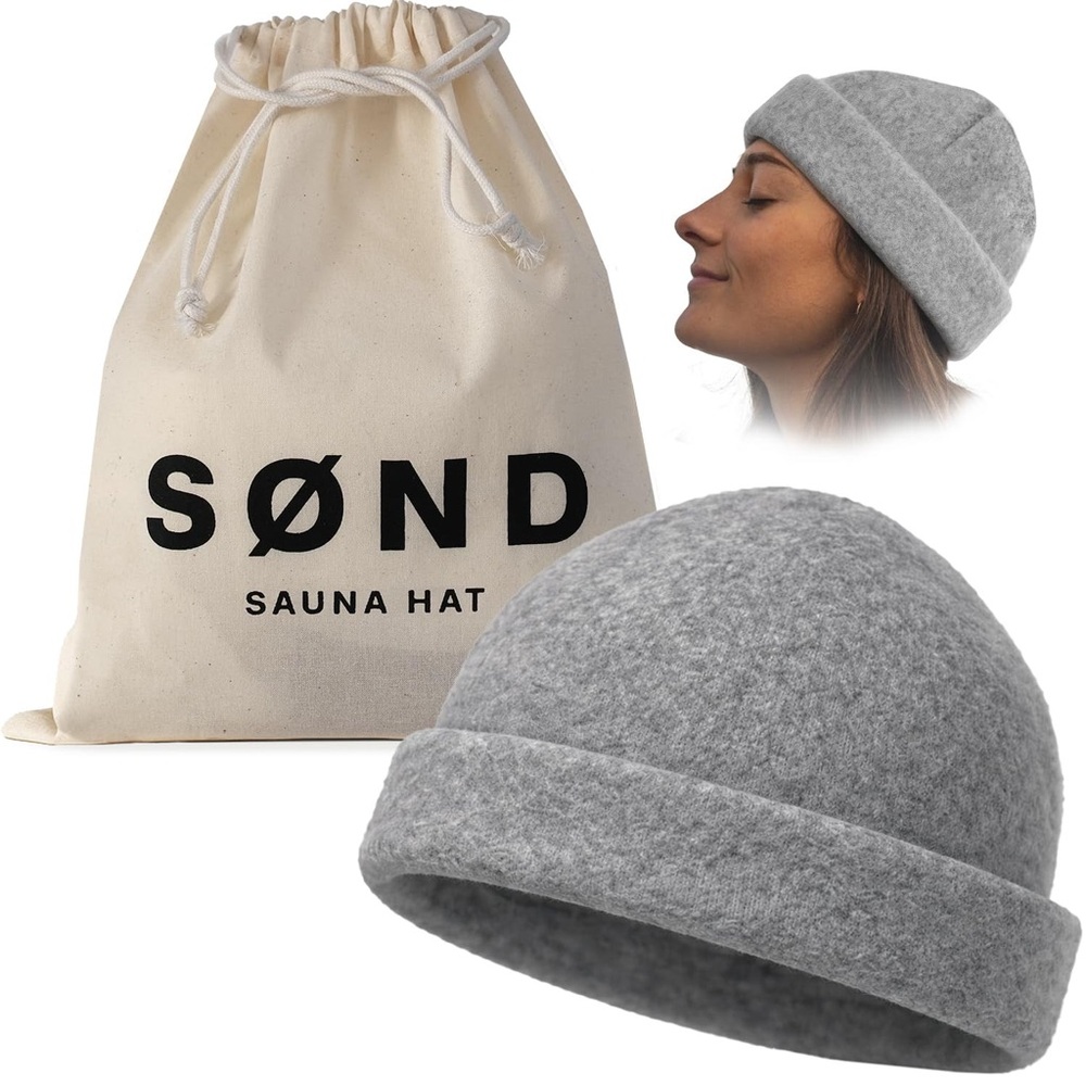 NWT SØND Merino wool sauna hat sz OS